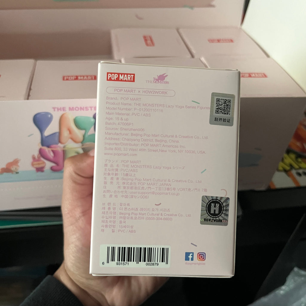 THE MONSTERS Labubu Lazy Yoga Series Figures