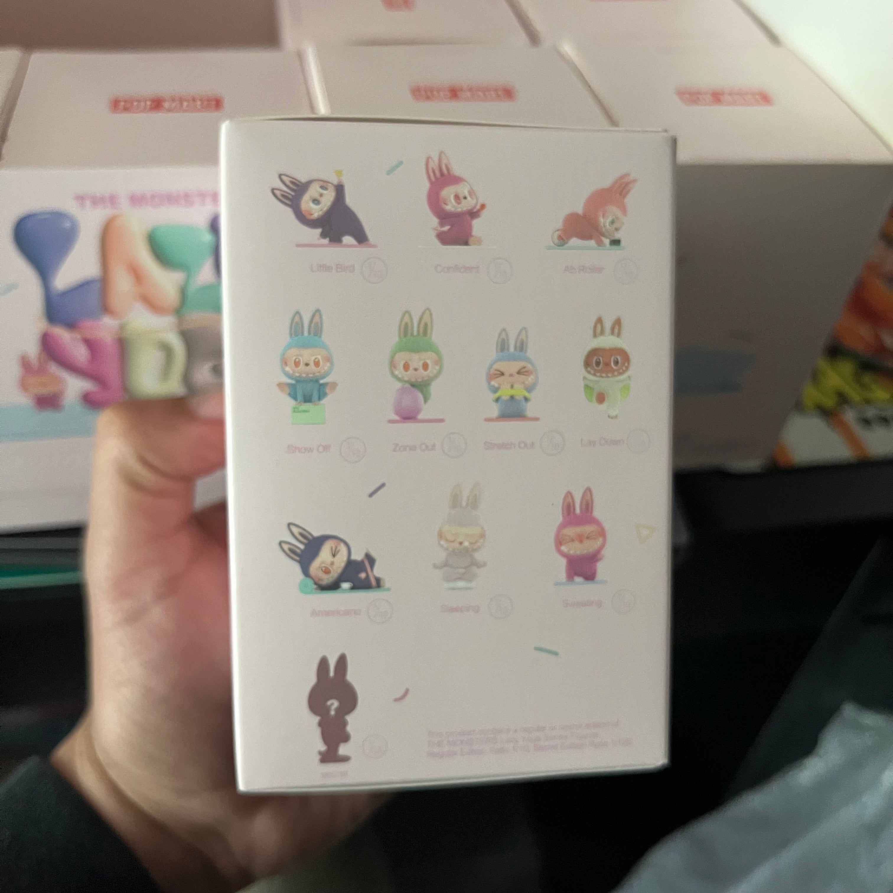 THE MONSTERS Labubu Lazy Yoga Series Figures